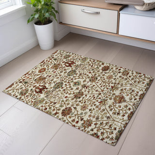 Piper Looms Mayfield Floral AMF1085 Ivory Machine Washable Area Rug Scatter Lifestyle Image Feature
