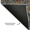 Piper Looms Mayfield Floral AMF1085 Navy Machine Washable Area Rug Backing Image