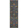 Piper Looms Mayfield Floral AMF1085 Navy Machine Washable Area Rug Runner Main Image