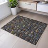 Piper Looms Mayfield Floral AMF1085 Navy Machine Washable Area Rug Scatter Lifestyle Image Feature