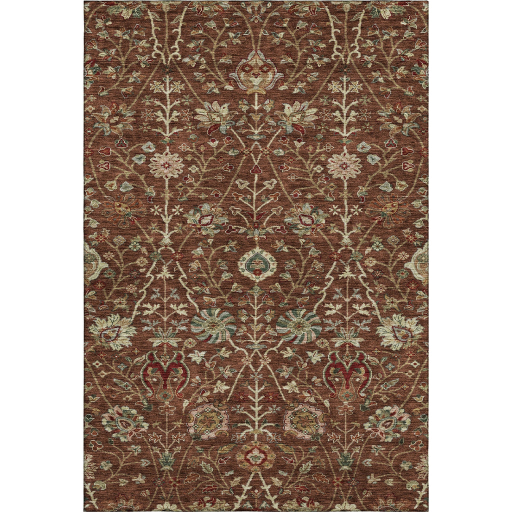 Piper Looms Mayfield Floral AMF1085 Paprika Machine Washable Area Rug main image