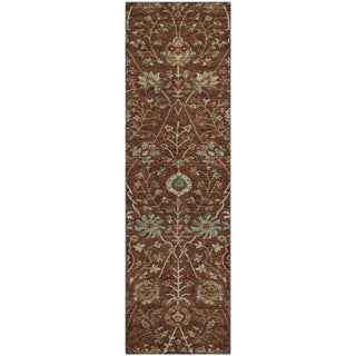 Piper Looms Mayfield Floral AMF1085 Paprika Machine Washable Area Rug Runner Main Image