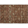 Piper Looms Mayfield Floral AMF1085 Paprika Machine Washable Area Rug Scatter Main Image