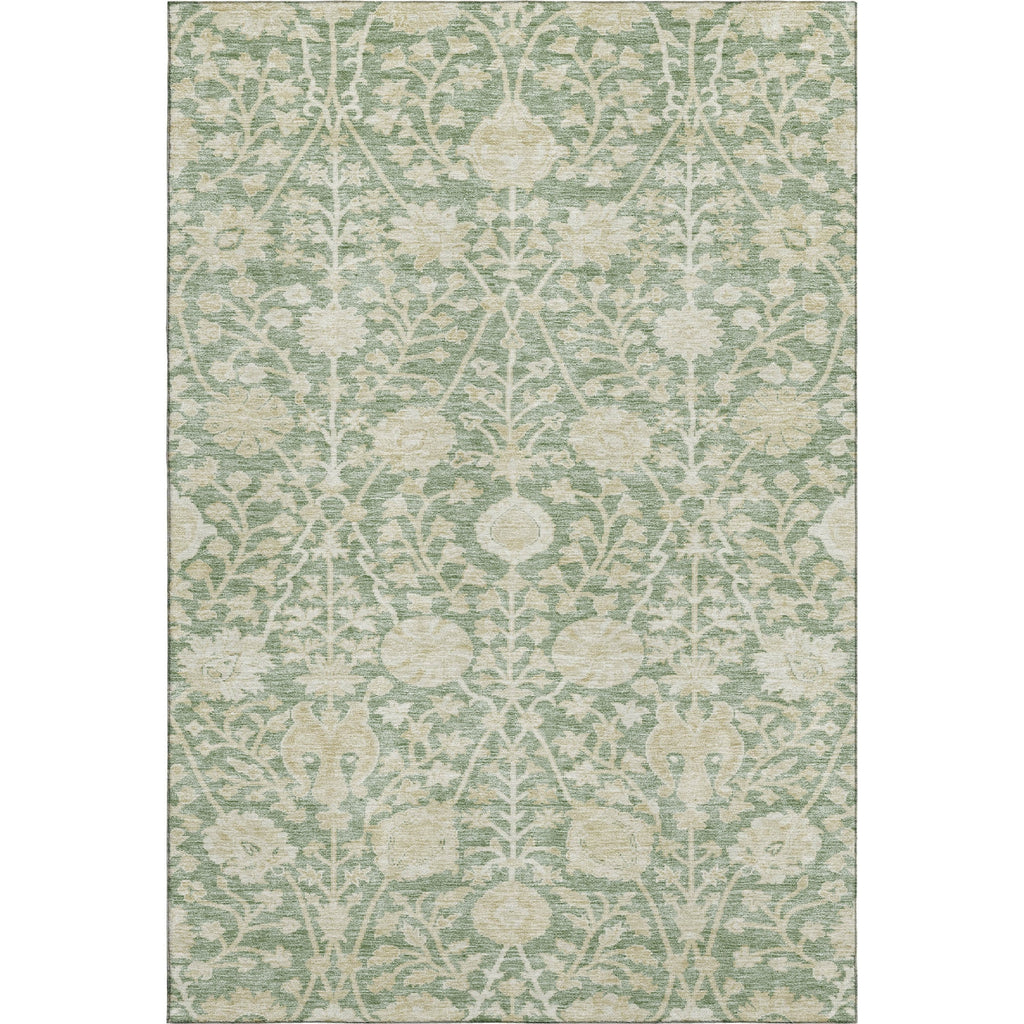 Piper Looms Mayfield Floral AMF1086 Aloe Machine Washable Area Rug main image