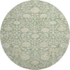 Piper Looms Mayfield Floral AMF1086 Aloe Machine Washable Area Rug Round Main Image