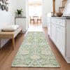 Piper Looms Mayfield Floral AMF1086 Aloe Machine Washable Area Rug Runner Lifestyle Image Feature
