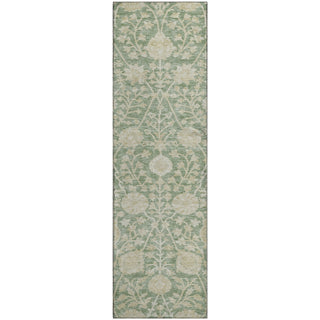 Piper Looms Mayfield Floral AMF1086 Aloe Machine Washable Area Rug Runner Main Image