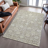 Piper Looms Mayfield Floral AMF1086 Mocha Machine Washable Area Rug Lifestyle Image Feature