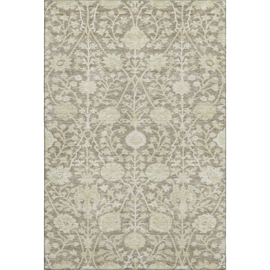 Piper Looms Mayfield Floral AMF1086 Mocha Machine Washable Area Rug main image