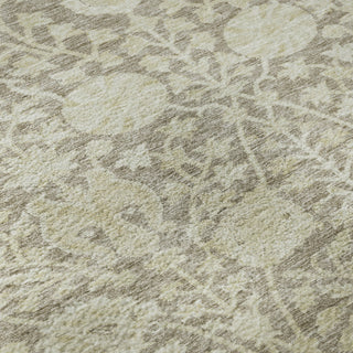 Piper Looms Mayfield Floral AMF1086 Mocha Machine Washable Area Rug Swatch Image
