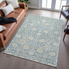 Piper Looms Mayfield Floral AMF1086 Sky Machine Washable Area Rug Lifestyle Image Feature