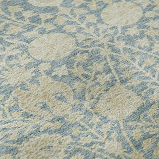 Piper Looms Mayfield Floral AMF1086 Sky Machine Washable Area Rug Swatch Image
