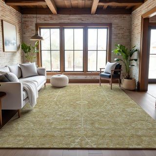 Piper Looms Mayfield Floral AMF1086 Tan Machine Washable Area Rug Lifestyle Image Feature