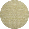 Piper Looms Mayfield Floral AMF1086 Tan Machine Washable Area Rug Round Main Image