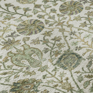 Piper Looms Mayfield Floral AMF1087 Ivory Machine Washable Area Rug Swatch Image
