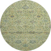Piper Looms Mayfield Floral AMF1087 Mint Machine Washable Area Rug Round Main Image