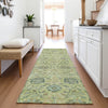 Piper Looms Mayfield Floral AMF1087 Mint Machine Washable Area Rug Runner Lifestyle Image Feature