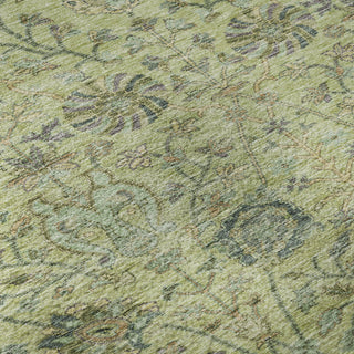 Piper Looms Mayfield Floral AMF1087 Mint Machine Washable Area Rug Swatch Image