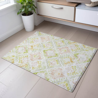 Piper Looms Mayfield Geometric AMF1088 Pink Machine Washable Area Rug Scatter Lifestyle Image Feature