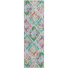Piper Looms Mayfield Geometric AMF1088 Teal Machine Washable Area Rug Runner Main Image
