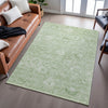 Piper Looms Mayfield Damask AMF1089 Aloe Machine Washable Area Rug Lifestyle Image Feature