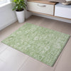 Piper Looms Mayfield Damask AMF1089 Aloe Machine Washable Area Rug Scatter Lifestyle Image Feature