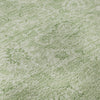 Piper Looms Mayfield Damask AMF1089 Aloe Machine Washable Area Rug Swatch Image