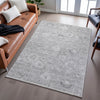 Piper Looms Mayfield Damask AMF1089 Gray Machine Washable Area Rug Lifestyle Image Feature