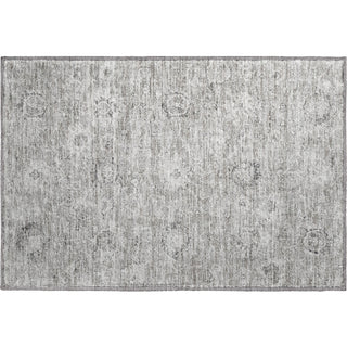 Piper Looms Mayfield Damask AMF1089 Gray Machine Washable Area Rug Scatter Main Image