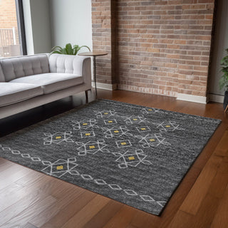 Piper Looms Mayfield Tribal Boho AMF109 Gray Machine Washable Area Rug Lifestyle Image Feature