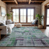 Piper Looms Mayfield Stripes AMF1090 Aloe Machine Washable Area Rug Lifestyle Image Feature