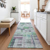 Piper Looms Mayfield Stripes AMF1090 Aloe Machine Washable Area Rug Runner Lifestyle Image Feature