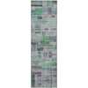 Piper Looms Mayfield Stripes AMF1090 Aloe Machine Washable Area Rug Runner Main Image