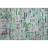 Piper Looms Mayfield Stripes AMF1090 Aloe Machine Washable Area Rug Scatter Main Image