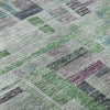 Piper Looms Mayfield Stripes AMF1090 Aloe Machine Washable Area Rug Swatch Image