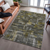 Piper Looms Mayfield Stripes AMF1090 Charcoal Machine Washable Area Rug Lifestyle Image Feature