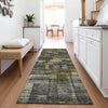 Piper Looms Mayfield Stripes AMF1090 Charcoal Machine Washable Area Rug Runner Lifestyle Image Feature
