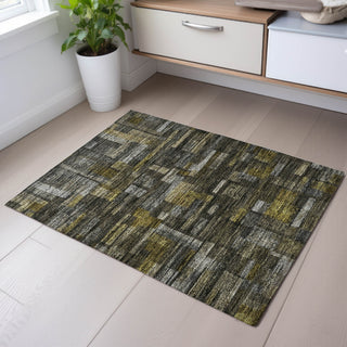 Piper Looms Mayfield Stripes AMF1090 Charcoal Machine Washable Area Rug Scatter Lifestyle Image Feature