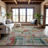 Piper Looms Mayfield Stripes AMF1090 Paprika Machine Washable Area Rug Lifestyle Image Feature