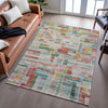 Piper Looms Mayfield Stripes AMF1090 Paprika Machine Washable Area Rug Lifestyle Image Feature