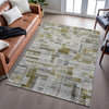 Piper Looms Mayfield Stripes AMF1090 Taupe Machine Washable Area Rug Lifestyle Image Feature