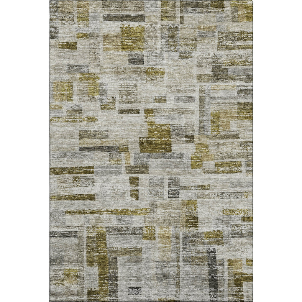 Piper Looms Mayfield Stripes AMF1090 Taupe Machine Washable Area Rug main image