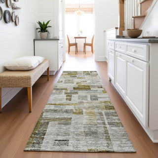 Piper Looms Mayfield Stripes AMF1090 Taupe Machine Washable Area Rug Runner Lifestyle Image Feature