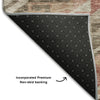 Piper Looms Mayfield Global AMF1091 Brown Machine Washable Area Rug Backing Image