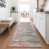 Piper Looms Mayfield Global AMF1091 Gray Machine Washable Area Rug Runner Lifestyle Image Feature