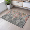 Piper Looms Mayfield Global AMF1091 Gray Machine Washable Area Rug Scatter Lifestyle Image Feature