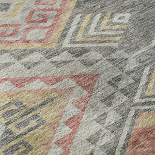 Piper Looms Mayfield Global AMF1091 Gray Machine Washable Area Rug Swatch Image