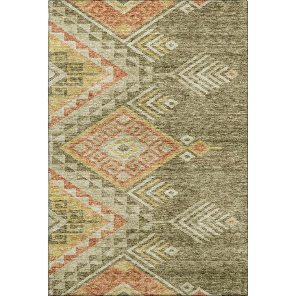 Piper Looms Mayfield Global AMF1091 Green Machine Washable Area Rug main image