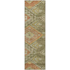 Piper Looms Mayfield Global AMF1091 Green Machine Washable Area Rug Runner Main Image