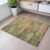 Piper Looms Mayfield Global AMF1091 Green Machine Washable Area Rug Scatter Lifestyle Image Feature